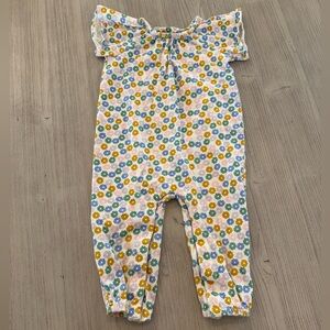 Hanna Andersson flower print one piece romper
